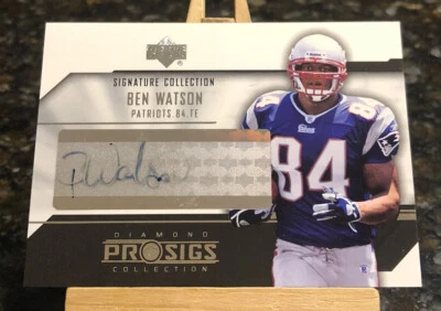 2004 Upper Deck Diamond Prosigs Collection Ben Watson Rookie RC Auto #SC-BW - Image 1 of 2