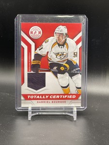 2013-14 Totally Certified Materials Red Gabriel Bourque Nashville Predators