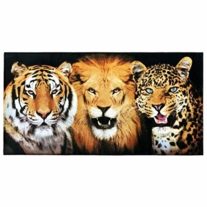 30"x60" "Big Cats Felines III" Velour Beach Towel "Made in Brazil" - Picture 1 of 2