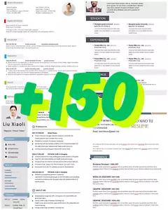 150+ Professional Resume Templates(CV) - Bild 1 von 3