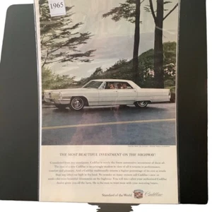 Vintage 1965 Cadillac Beautiful Investment Ad Advertisement  - Picture 1 of 3