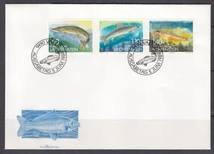 Liechtenstein Scott 904-6 FDC - Fish - Picture 1 of 1