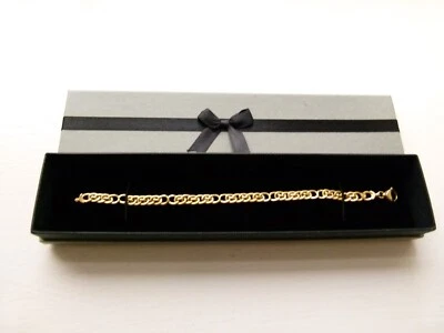 QVC Milor Italy  14ct Yellow Gold 7.75" Fancy Chain Link Bracelet - 4.7g - Image 1 of 4