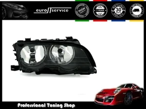 HEADLIGHT RIGHT VP604R For BMW 3 E46 SALOON TOURING 1998-2000 2001 BLACK - Picture 1 of 2
