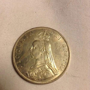 1887 Double Florin Victoria Km#763 Proof Rare Mintage Of 1,084 Super Rare - Picture 1 of 4