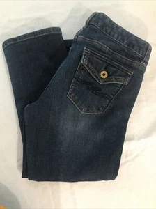 Tommy Hilfiger Juniors Dark Denim Capri Size 4 - Picture 1 of 8