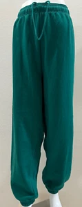 Victoria's Secret Pink Fleece Baggy Campus Sweatpants Geen XXL - Picture 1 of 5