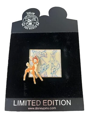 Caballete artístico boceto Bambi de compras Disney LE250 prendedor raro 2010 Foto 1 de 4