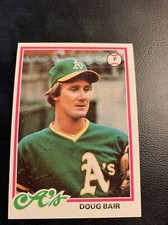 #353 Doug Bair Oakland A’s athletics￼       1978 Topps  Baseball Card Cb16