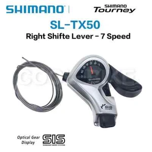 Shimano Tourney SIS SL-TX50 3x6/3x7 Speed MTB Mountain Gear Shifters Lever Pairs - Picture 1 of 13