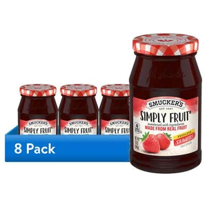 (8 pack) Smucker's Simply Fruit Seedless Strawberry Fruit Spread, 10 Ounces - Picture 1 of 6