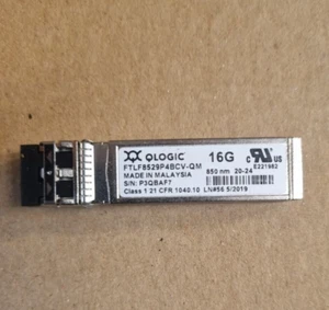QLOGIC FTLF8529P4BCV-QM 16GB 850NM SHORT WAVE SFP+ TRANSCEIVER (IN29S3) - Picture 1 of 2