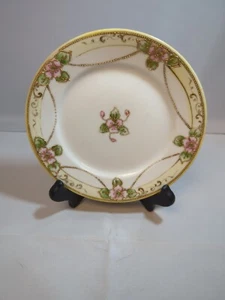 Piatto Nippon dipinto a mano 7,5" bordo oro e Moriage - Foto 1 di 8