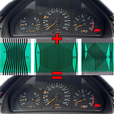 Display Pixel Reparatur Folie passend für Mercedes W202 W208 W210 R170 Tacho|Uhr - Bild 1 von 3