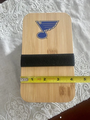 St. Louis Blues Bento Box —2 Sections, With Fork, Knife, Spoon Compartment Cover