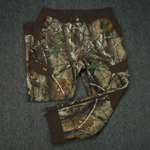 Under Armour Pants Mens 38x32 Brown Green Camo Cargo Ayton Fleece Hunting - Picture 1 of 11