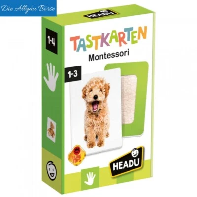 Headu DE 52460 Tastkarten Montessori Lernspiel deutsch Neu OVP