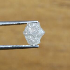 1.10 CT Natural Snow White Loose Uncut Diamond For Making Jewelry