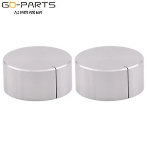 Perilla de aluminio macizo plateada 32x15 mm para grabadora giratoria de CD de alta fidelidad AMPLIFICADOR DE AUDIO DAC - Imagen 1 de 6