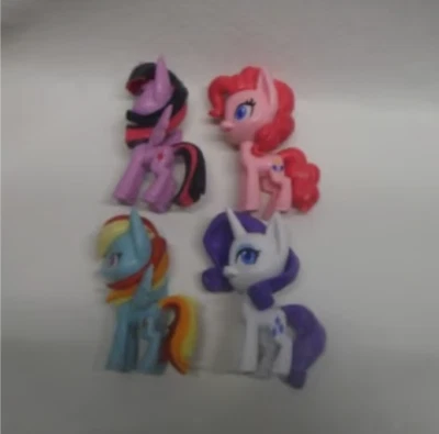 Lot 4 My Little Pony Magical Potion Mini Fig Rarity Rainbow Twilight Pinkie G4 - Image 1 of 2