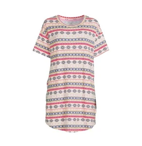 SECRET TREASURES Women’s S-M Sleep Shirt Nightshirt Short Sleeve Sleepwear - Picture 1 of 5