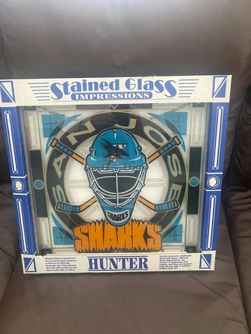 SAN JOSE SHARKS-STAINED GLASS IMPRESSIONS HUNTER Cover