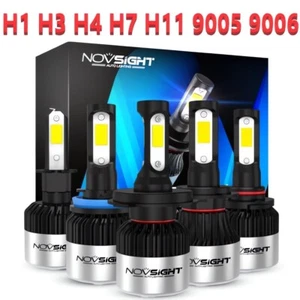 Nighteye H1 H3 H4 H7 H11 9005 9006 LED Headlight 72W 9000LM Bulbs 6500K White UK - Picture 1 of 50