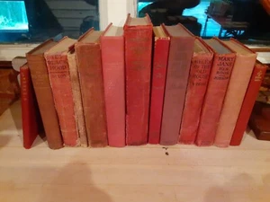 Lot Of 12 (One Dozen) Red Antiquarian Collectible Ascetic Display Books - Picture 1 of 5