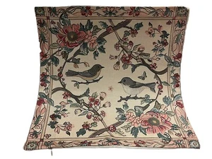 Chinoiserie Vogel Blumen Botanisch Leinen Überwurf Kissenbezug Wohnkultur 18 Zoll - Bild 1 von 5