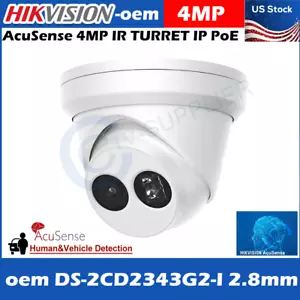 Cámara de red torreta fija Hikvision AcuSense DS-2CD2343G2-I (oem) 4 MP IP PoE - Imagen 1 de 21