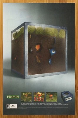 2001 Pikmin Gamecube Vintage Print Ad/Poster Official Video Game Promo Art - Image 1 of 4