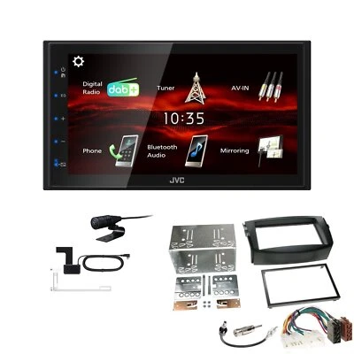 JVC Bluetooth 2DIN DAB+ Autoradio für Toyota RAV 4 III 2006-2013 schwarz - Bild 1 von 4