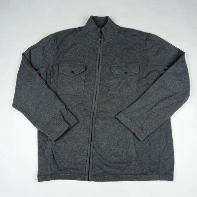 MICHAEL KORS Sudadera Suéter con Bolsillos Para Hombre Talla Mediana Cremallera Gris Foto 1 de 4