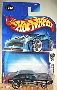 2004 Hot Wheels #2 First Editions 2/100 DODGE CHARGER 1969 Black w/Chrome 5 Sp - Picture 1 of 5