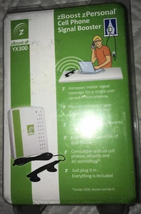 💥 zBoost YX300-PCS-CEL zPersonal Dual Band Cell Phone Signal Booster GuC Tested - Picture 1 of 3