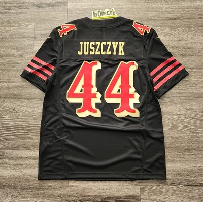 49人队球衣中号竞争缝制Kyle Juszyzck耐克限量版旧金山  — 第 1/4 张图片