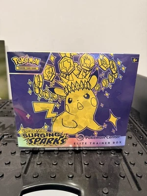 Pokemon TCG Exclusive Surging Sparks Sealed Pokemon Center Elite Trainer Box ETB - Image 1 of 2