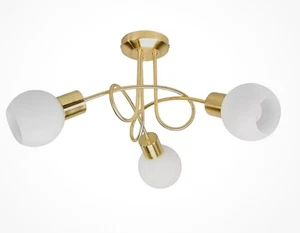 Decken leuchte messing 3 armig  - Bild 1 von 1