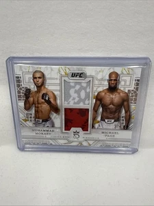 2024 Topps Royalty UFC Muhammad Mokaev /Michael Page prodigiosa doppia reliquia /99 - Foto 1 di 2