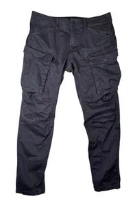G Star Raw Rovic Zip 3D Straight Tapered Cargohose dunkelgrau Herren Größe 36x34 - Bild 1 von 14