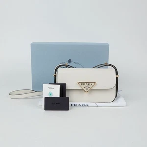 Prada Triangle Logo Flap Shoulder Crossbody Bag 1BD339 135815144 - Picture 1 of 10
