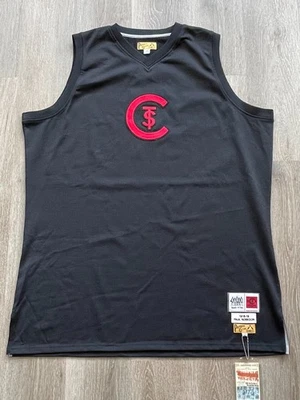 Vintage ST. CHRISTOPHER CLUB 1918-19 PAUL ROBESON Black Fives Basketball Jersey - Image 1 of 4