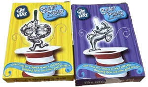 2er Set Dr. Seuss Katze im Hut versilbert Weihnachtsschmuck Burger King '03 - Bild 1 von 4