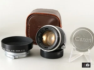 CLA'd Canon 50mm F/1.8 III Leica L39 Lens "Exc"w/Hood From Japan#2699 - Picture 1 of 14