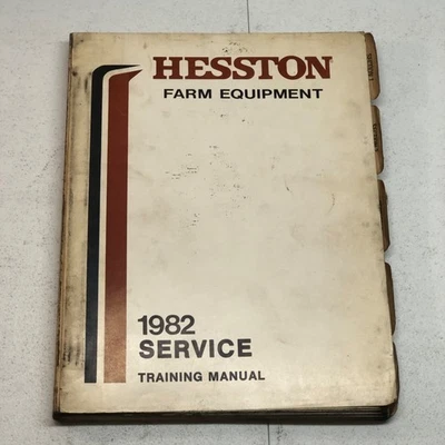 Manual de entrenamiento de servicio de equipos agrícolas Hesston 1982 Foto 1 de 4