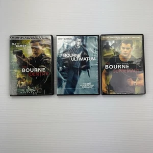 The Bourne Trilogy 3 DVD Lot Identity Supremacy & Ultimatum Matt Damon Movies - Imagen 1 de 7
