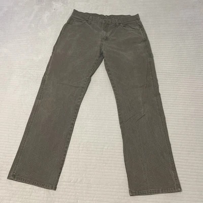 Vintage Dickies Carpenter Pants 33x32 fits (32x30) Green Workwear Grunge USA - Image 1 of 4