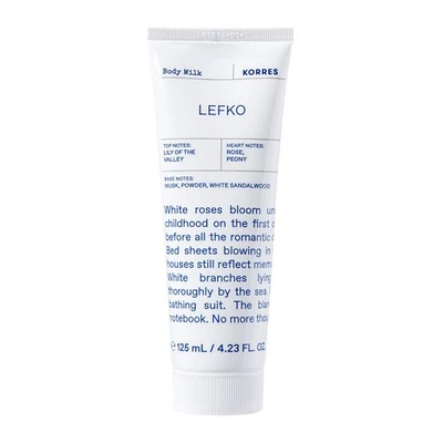 🌸 Korres Lefko Body Milk 125ml | New & Boxed  | White Floral Fragrance - Image 1 of 2