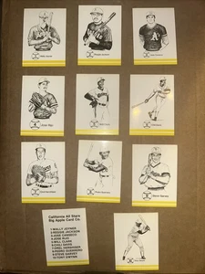 1986 BIG APPLE CARD CO CALIFORNIA ALL STARS SET - Bild 1 von 5