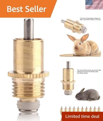Длинный тип кролика поливатель - 20шт прочный металлический соска для здорового питья - Изображение 1 из 4